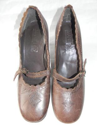 Жіночі шкіряні туфлі manfield р. 38 дл.ст 25см2 фото