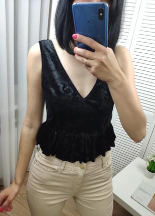 Топ велюровый uk 12/l, можно на м new look