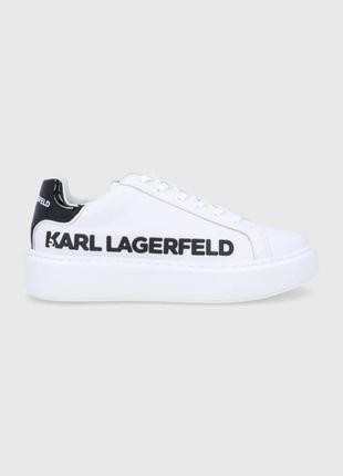 Черевики karl lagerfeld колір білий на платформі, 35, 36