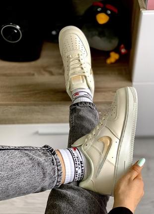 Кроссовки nike air force 1 gold кросівки4 фото