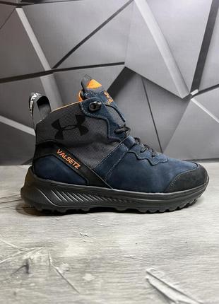 Зимние мужские ботинки under armour blue orange (мех) 43-44-45