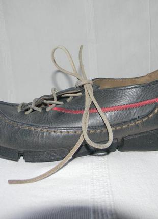 Женские кожаные туфли-мокасины ecco р.37(4) дл.ст 23,5см4 фото