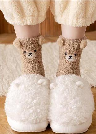 Мягкие носки с мишкой4 фото