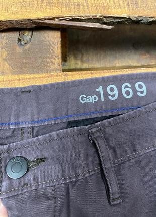 Мужские повседневные хлопковые брюки (штаны) gap (гэп лрр идеал оригинал коричневые)4 фото