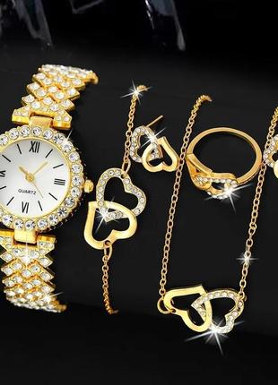 Шикарные женские наборы, часы,браслет,серьги в ассортименте &lt;unk&gt;😍9 фото