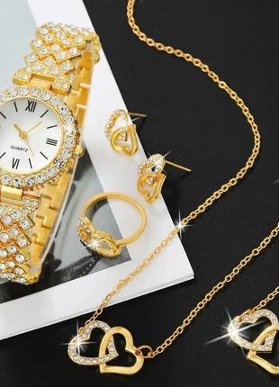 Шикарные женские наборы, часы,браслет,серьги в ассортименте &lt;unk&gt;😍10 фото