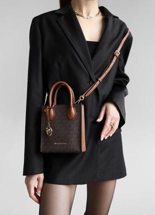 Michael kors сумка mercer xs brown оригінал