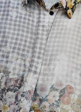 Качественное мягкое легкое длинное шелковистое атласное рубашка платье-рубашка 8 р. romana италия6 фото