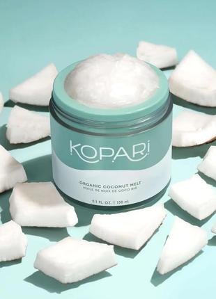 Kopari 100% organic coconut melt органічна нерафінована кокосова олія для тіла, 150 мл2 фото