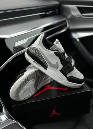 Чоловічі кросівки Midi air jordan legacy 312 low / найк джордан / демісезонні / весняні, літні, осінні / взуття / шкіра / білі, чорні, сірі