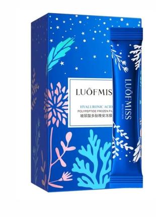 Маска для лица с гиалуроновой кислотой luofmiss hyaluronic acid polypeptide frozen film