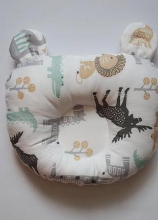 Ортопедическая подушка с ушками  для малыша