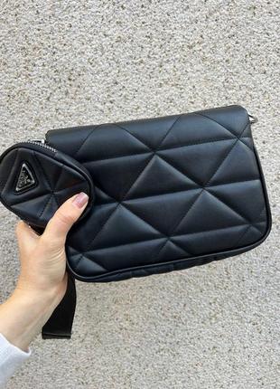 Жіноча сумка prada black люкс якість3 фото