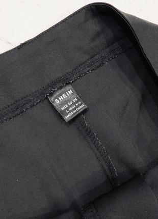 Атласные брюки со стрелками shein6 фото
