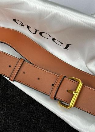 👜 gucci lady web leather shoulder bag brown10 фото