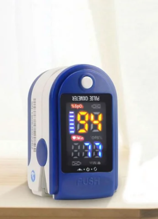 Портативный пульсометр оксиметр на палец pulse oximeter lk872 фото