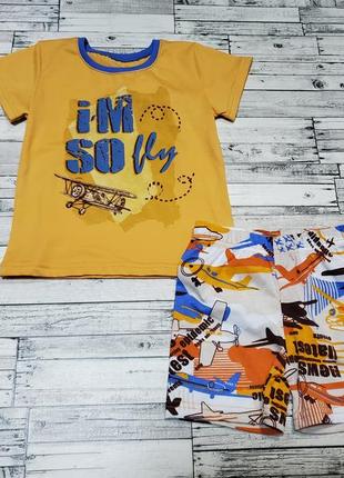 Яскрава піжамка фламінго р. 98