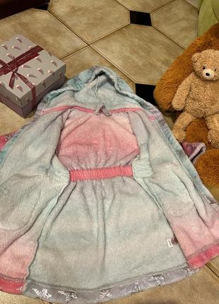 Мʼякий халат для дівчинки4 фото
