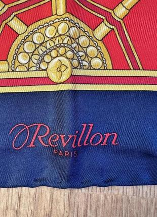 Revillon paris шелковый платок каре саржевый шелк2 фото