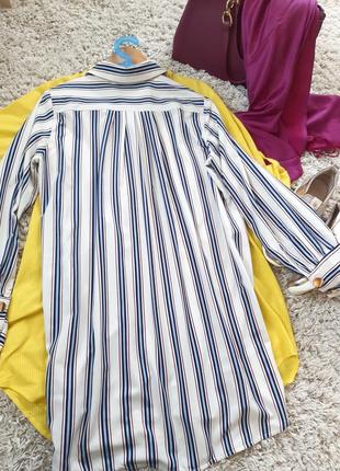 Стильная удлиненная блуза в полоску, liberte, p. 12-1410 фото