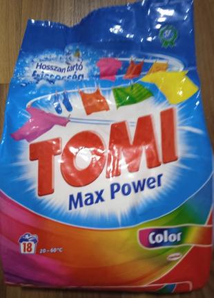 Стиральный порошок.tomi max power color 1,17 kg