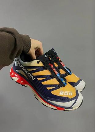 Salomon xt-4 og fiery red yellow кросівки1 фото