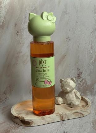 Бестселер бренду‼️ отшелушивающий тоник pixi + hello kitty skintreats glow tonic 250ml.