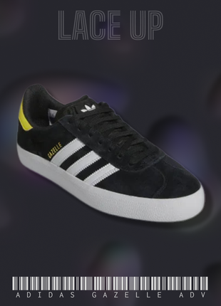 Оригінальні кросівки adidas gazelle adv shoes black (gy6922)