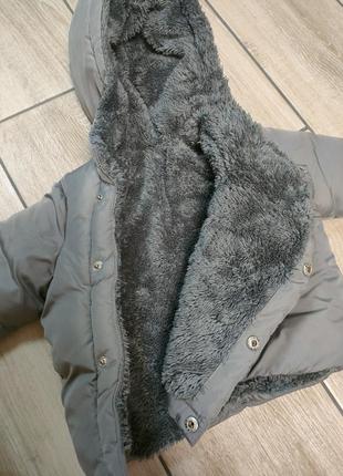 Курточка зимняя zara mini 6-9 мес.3 фото