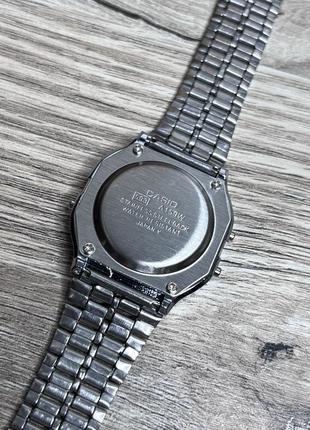 Casio a159w / срібні з чорним циферблатом / наручний годинник4 фото