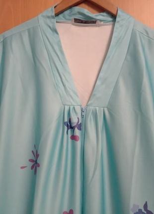 Цветное трикотажное платье с карманами, размер 142 фото