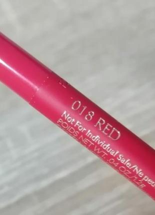 Олівець estee lauder стійкий для губ 018 red ало- червоний2 фото