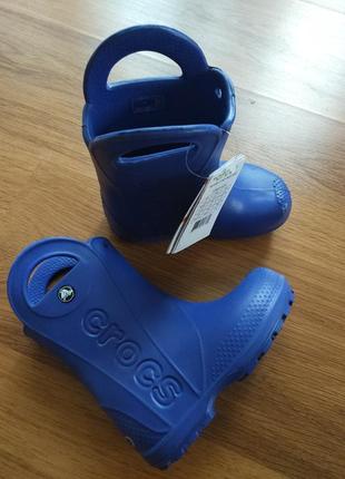 Резиновые сапоги синие crocs с12 с9 c9 j1