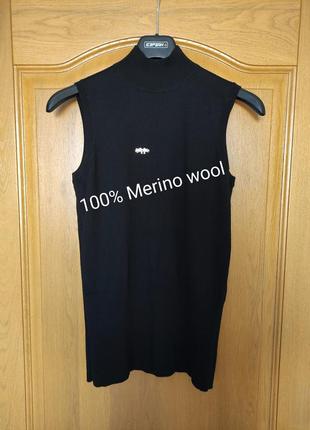 Вовняний светр без рукавів 100% merino wool - є нюанс