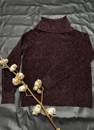 Мягенький свитерок в цвете бордо от бренда f&f.