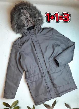 🎁1+1=3 брендовая мужская теплая куртка пуховик 883 police, размер 44 - 46
