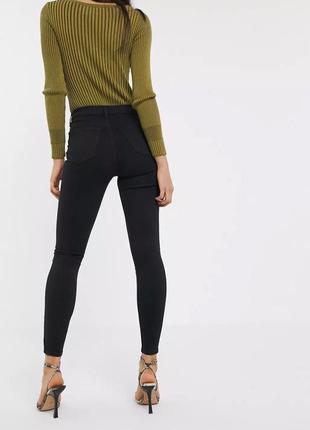 Черные джинсы topshop jamie, w32 l302 фото