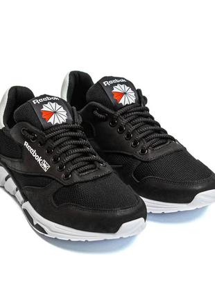 Чоловічі кросівки літні сітка dos reebok classic black
