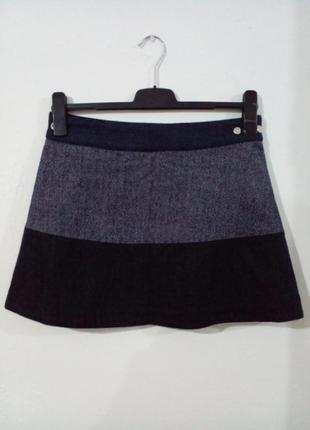 Теплая твидовая двухсторонняя безразмерная юбка moshiki4 фото