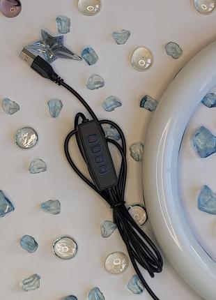 Кільцева світлодіодна led лампа для блогера селфі фотографа візажиста d 26 см ring5 фото