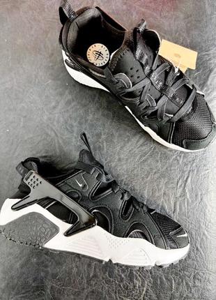 Nike air huarache craft black white (черно-белые)3 фото