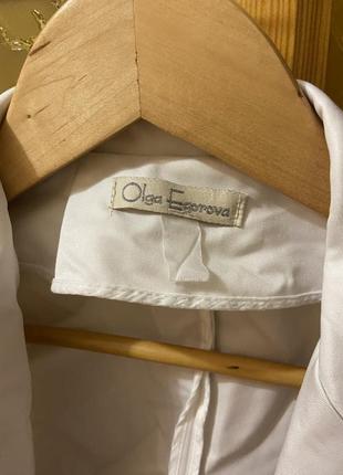 Пиджак жакет 3/4 рукав белый женский балкон накидка egorova.2 фото