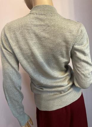 Качественный свитер в ромбике - шерсть меринос100%/s/brend c&amp; a3 фото