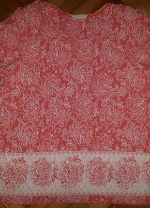 Нежная блуза в цветочный принт от bhs! p.-20! батал