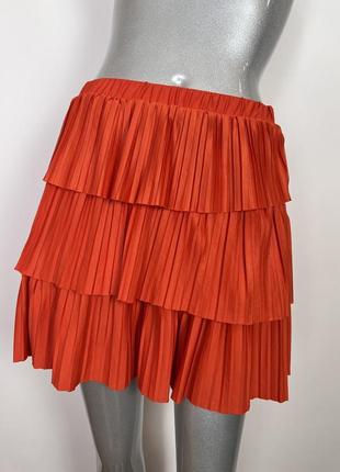Коралловая юбка zara m1 фото