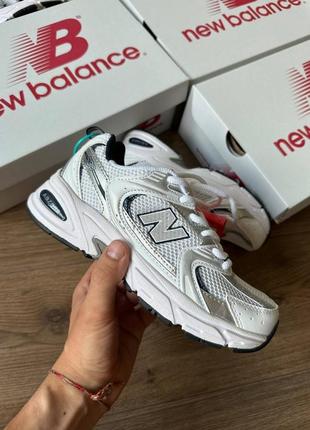 New balance 530 white silver lux