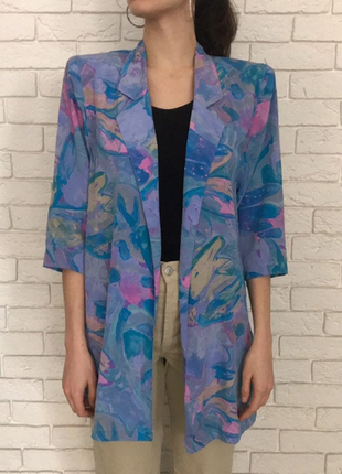 Красивейшая шелковая блуза с подплечниками