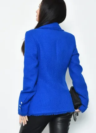 Трендовый фактурный пиджак с бахромой / жакет2 фото