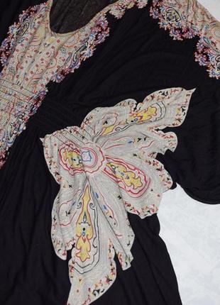 Летнее платье "летучая мышь" натур. ткань , літнє плаття міні, сукня принт6 фото