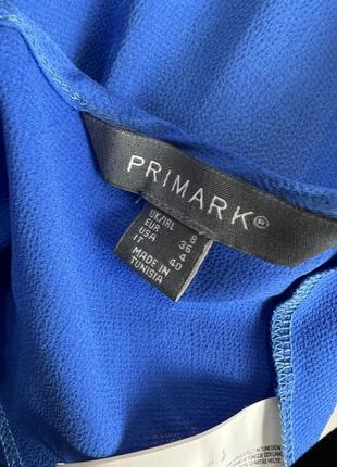 Синий топ с кружевом xs s primark7 фото